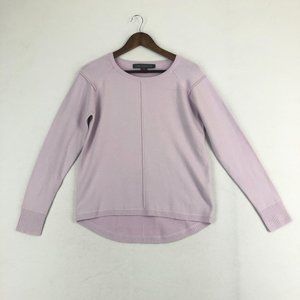 French Connection Women's Size X-Small Purple Long Sleeve Crewneck Knit Sweater